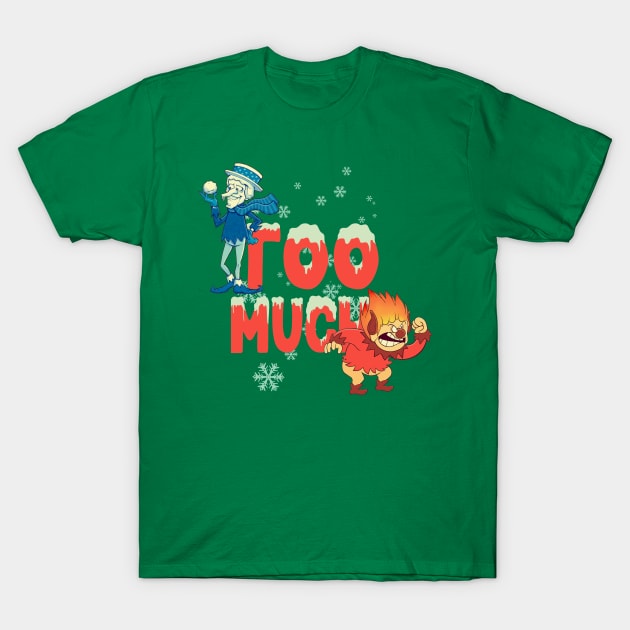 Too Much Snowflakes T-Shirt by Balonku